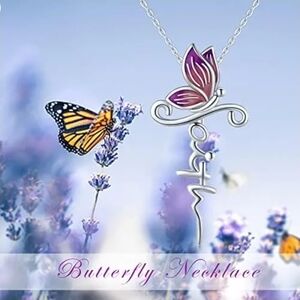 Elegant Silver Butterfly Necklace